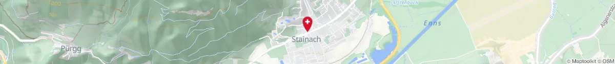 Kartendarstellung des Standorts für Panther-Apotheke Stainach in 8950 Stainach